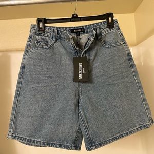 Jean Bermuda high waist shorts, never worn